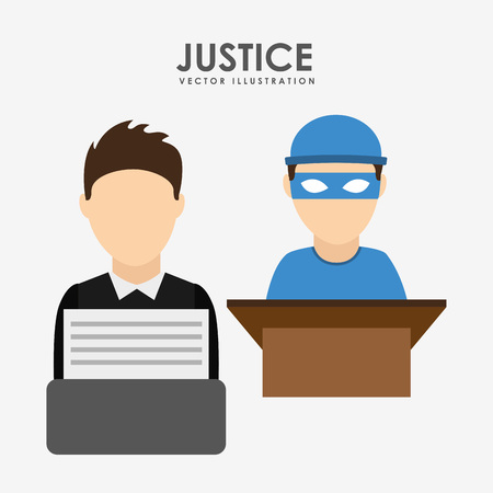 justice and law design, vector illustration eps10 graphicのイラスト素材