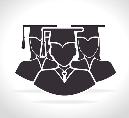 Academic education and elearning graphic design, vector illustrationのイラスト素材