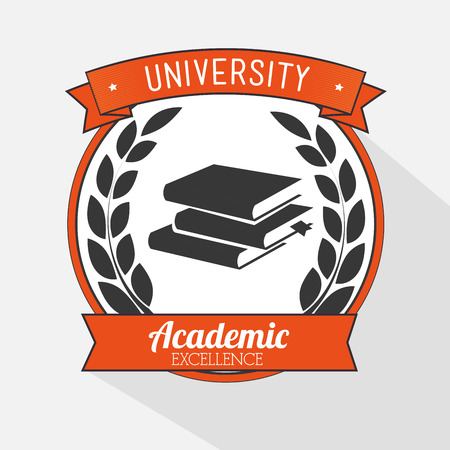 Academic education and elearning graphic design, vector illustrationのイラスト素材