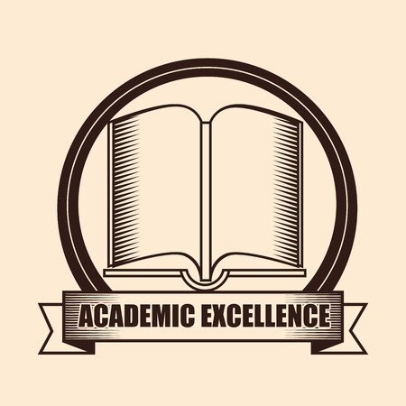 Academic education and elearning graphic design, vector illustrationのイラスト素材