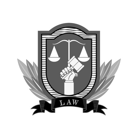 justice and law design, vector illustration eps10 graphicのイラスト素材