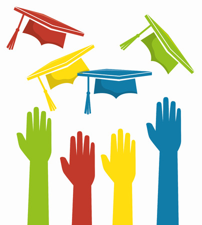 Academic education and elearning graphic design, vector illustrationのイラスト素材