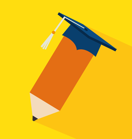 Academic education and elearning graphic design, vector illustrationのイラスト素材