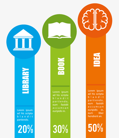 Academic education and elearning graphic design, vector illustrationのイラスト素材