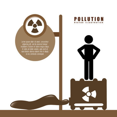 pollution infographics design, vector illustration eps10 graphicのイラスト素材
