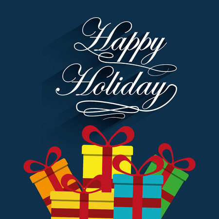 happy merry christmas design, vector illustration eps10 graphicのイラスト素材