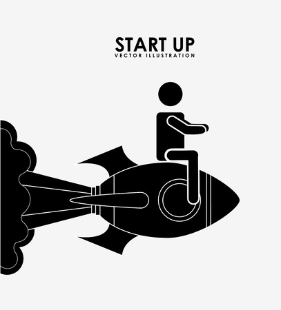 start up concept design, vector illustration eps10 graphicのイラスト素材