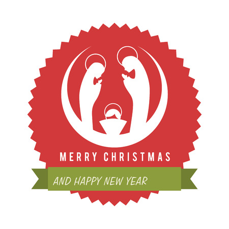 happy merry christmas design, vector illustration eps10 graphicのイラスト素材