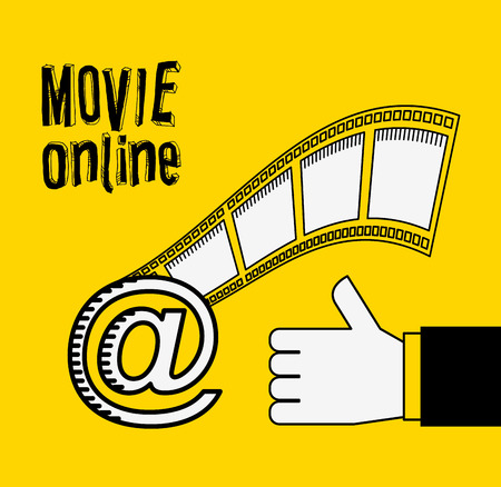 movie online design, vector illustration eps10 graphicのイラスト素材