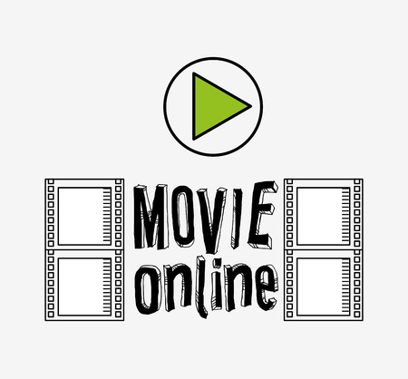 movie online design, vector illustration eps10 graphicのイラスト素材