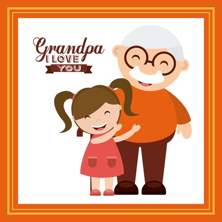 happy grandparents day design, vector illustration eps10 graphicのイラスト素材