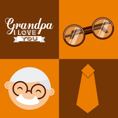 happy grandparents day design, vector illustration eps10 graphicのイラスト素材