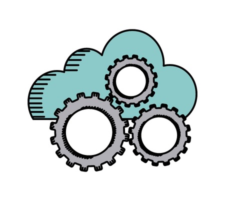 cloud computing design, vector illustration eps10 graphicのイラスト素材
