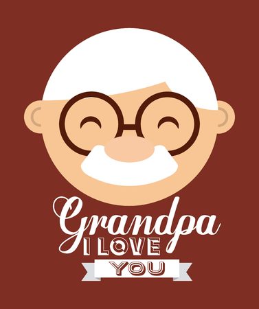 happy grandparents day design, vector illustration eps10 graphicのイラスト素材