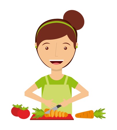 people cooking design, vector illustration eps10 graphicのイラスト素材