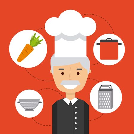 people cooking design, vector illustration eps10 graphicのイラスト素材