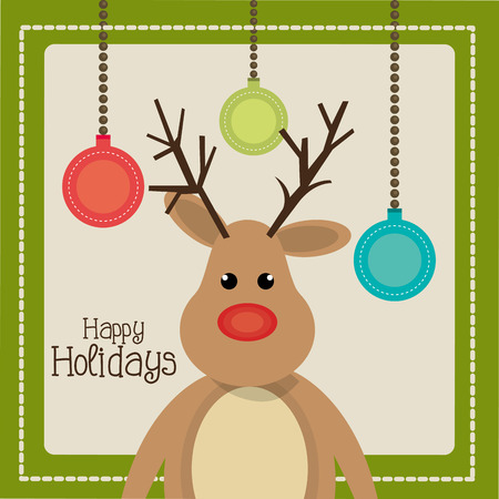 Merry christmas colorful card design, vector illustration eps 10のイラスト素材