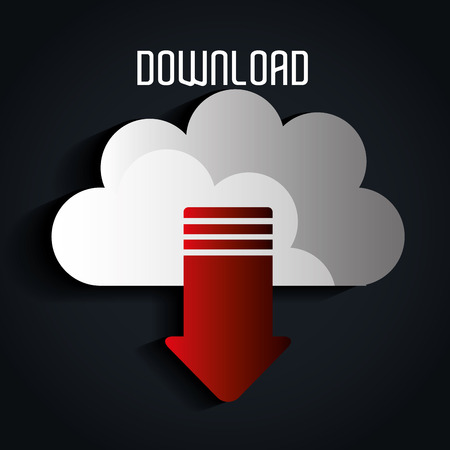 Download icon button design, vector illustration graphic eps10のイラスト素材