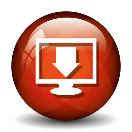 Download icon button design, vector illustration graphic eps10のイラスト素材