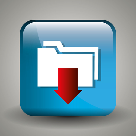 Download icon button design, vector illustration graphic eps10のイラスト素材