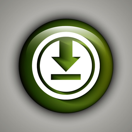 Download icon button design, vector illustration graphic eps10のイラスト素材