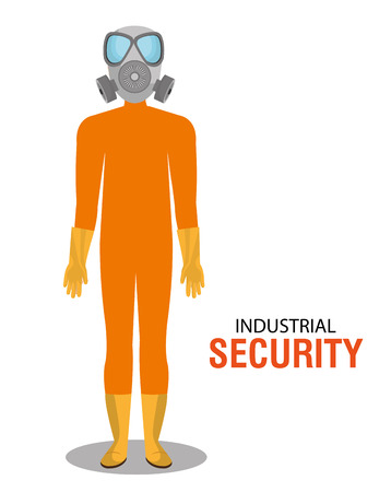 Industrial security equipment graphic design, vector illustrationのイラスト素材