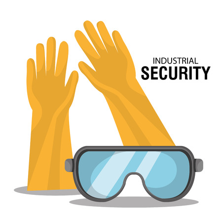 Industrial security equipment graphic design, vector illustrationのイラスト素材