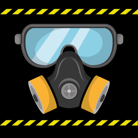 Industrial security equipment graphic design, vector illustrationのイラスト素材