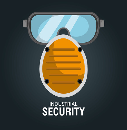 Industrial security equipment graphic design, vector illustrationのイラスト素材