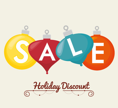 Merry christmas shopping season design, vector illustration graphicのイラスト素材