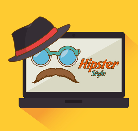 Hipster fashion lifestyle design, vector illustration vintage graphicの写真素材