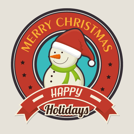 Merry christmas colorful card design, vector illustration eps 10のイラスト素材