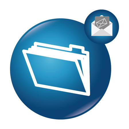 Email sending and electronic communications graphic design, vector illustrationのイラスト素材