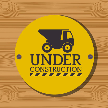 Under construction graphic advertising, vector illustration desginのイラスト素材