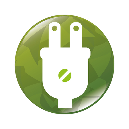 Green energy and ecology theme design, vector illustration graphicのイラスト素材