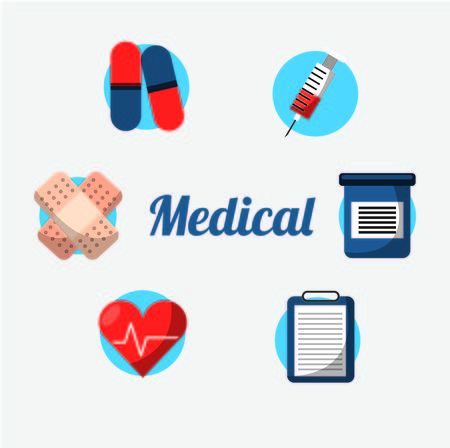 medical care design, vector illustration eps10 graphicのイラスト素材