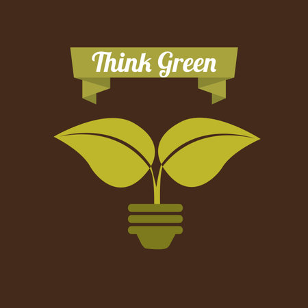 ecological mind design, vector illustration eps10 graphicのイラスト素材