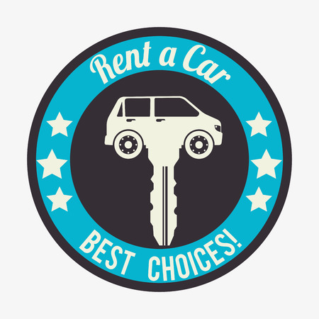 Buy or rent a car business のイラスト素材