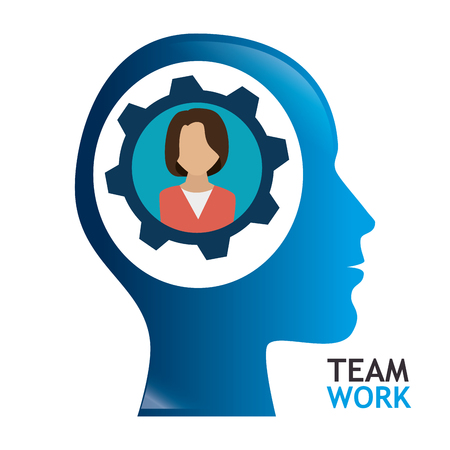 Business teamwork and leadership graphic design, vector illustrationのイラスト素材