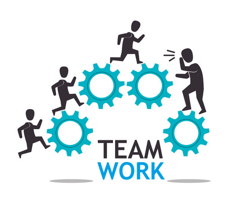 Business teamwork and leadership graphic design, vector illustrationのイラスト素材