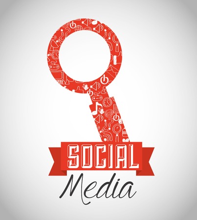 social media design のイラスト素材