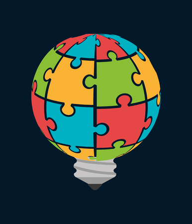 Business solutions and teamwork graphic design, vector illustrationのイラスト素材
