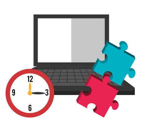 Business solutions and teamwork graphic design, vector illustrationのイラスト素材