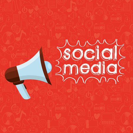 social media design のイラスト素材