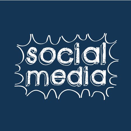 social media design, vector illustration のイラスト素材