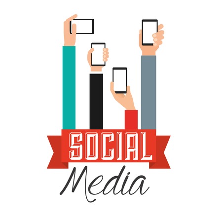 social media design のイラスト素材
