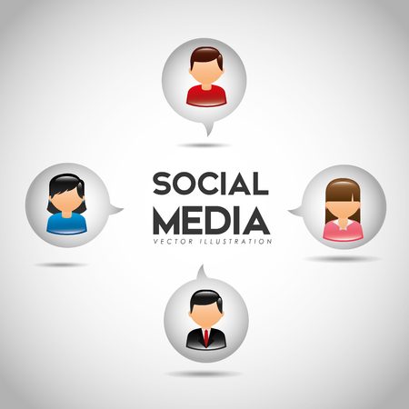 social media design, vector illustration eps10 graphicのイラスト素材