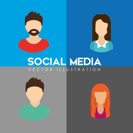 social media design, vector illustration eps10 graphicのイラスト素材