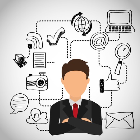 social media design, vector illustration eps10 graphicのイラスト素材