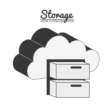 storage center design, vector illustration eps10 graphicのイラスト素材